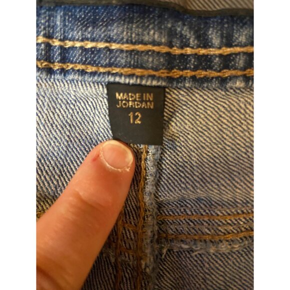 Nine West Jeans Womens 12 Blue Straight Leg Mid Rise Stretch Denim Classic Y2K - Picture 6 of 10